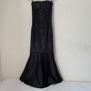 Vintage Rampage Dress 9 Black Beaded Sparkle Whimsygoth Dark Romantic Fairy Goth